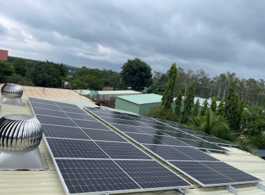 CÔNG TRÌNH ĐIỆN MẶT TRỜI CÔNG TY MỦ CAO SU MINH THÌN ( BÌNH PHƯỚC)